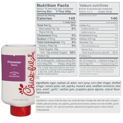 Chick-Fil-A Sauce Bundle 16oz | Includes Chick-fil-A & Polynesian Sauces thumbnail 2