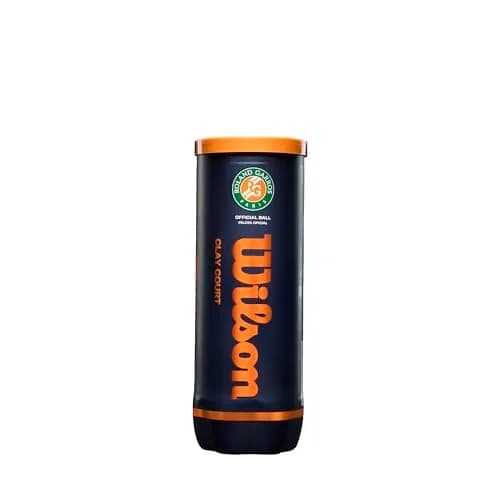 WILSON Roland Garros Clay Tennis Balls - 3 Ball Can | ITF Approved for Competitive Play thumbnail 3