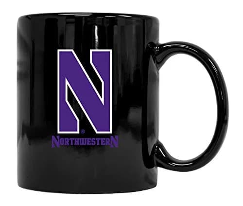 R and R Imports Northwestern University Wildcats Black Ceramic Coffee Mug | 8 oz, Collegiate Licensed thumbnail 1