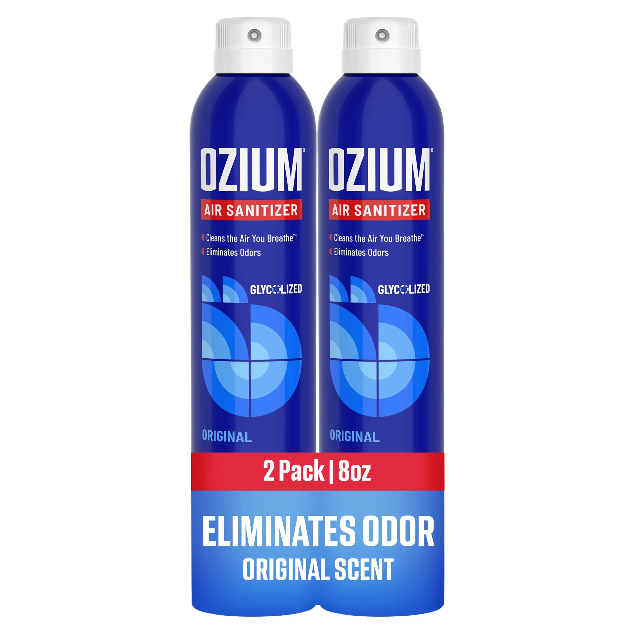 Ozium Original Scent Air Sanitizer Spray, 8 Ounce (Pack of 2) | Eliminates Odors, Reduces Bacteria - main product image