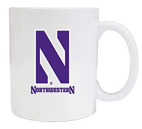 R and R Imports Northwestern University Wildcats White Ceramic Coffee Mug 237ml (8 Fl Oz) | Officially Licensed Collegiate Product thumbnail 1
