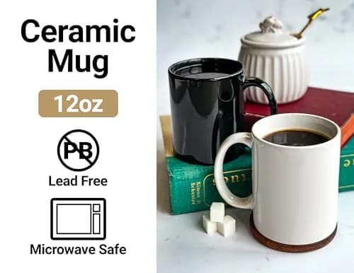 R and R Imports Northwestern University Wildcats White Ceramic Coffee Mug 237ml (8 Fl Oz) | Officially Licensed Collegiate Product thumbnail 2
