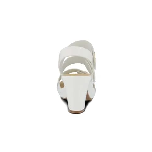 PATRIZIA Triodee Sandals for Women - White Patent Platform 10.5-11 | Adjustable Straps Slip-On thumbnail 9