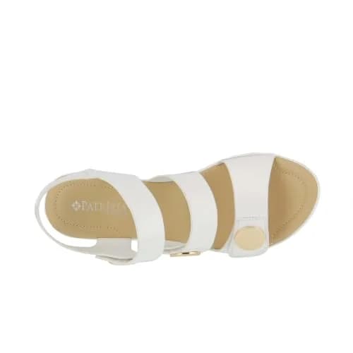 PATRIZIA Triodee Sandals for Women - Casual Platform Slip-On with Adjustable Straps, White Patent, US 9 thumbnail 8