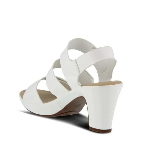 PATRIZIA Triodee Sandals for Women - Ladies Casual Platform Sandal with Adjustable Straps - Slip-On Womens Sandals for Formal Event, Outdoor Party WHITE PATENT EU 38 / US 7.5-8 | 3" Heel, 3/4" Platform thumbnail 12