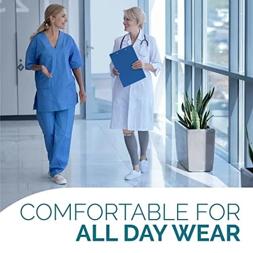 Run Forever Calf Compression Sleeve XL Grey | 20-30mmHg Graduated Compression for Lower Leg Support thumbnail 9