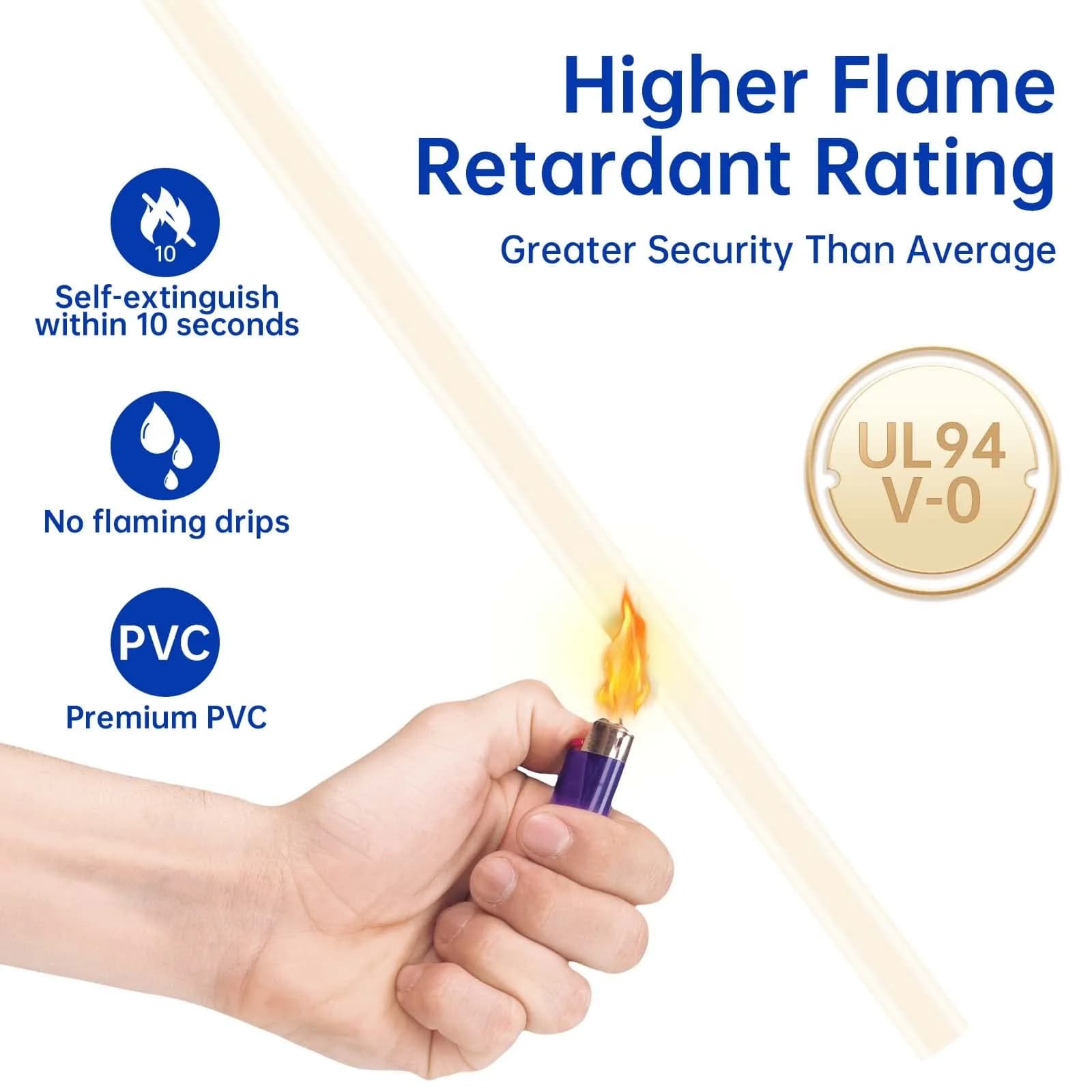 Delamu Beige Mini Cable Wire Hider for Wall, 128 in L x 0.48 in W x 0.30 in H | Conceals Single Thin Cord - view 4
