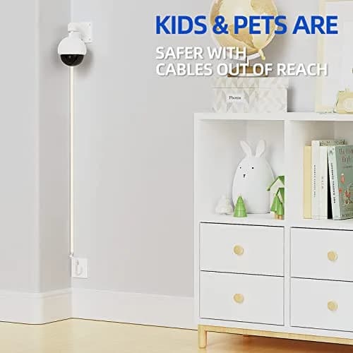 Delamu Beige Mini Cord Hider Raceway 3.6m (11.8ft) | Paintable Cable Cover for Single Wire thumbnail 6