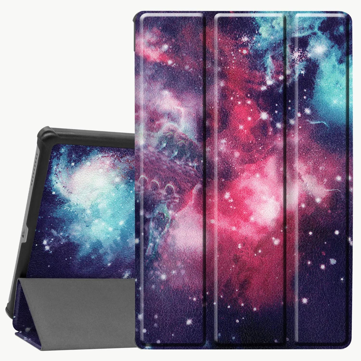 Ratesell Smart Trifold Stand Case for Lenovo Tab M10 FHD Plus (2nd Gen) 10.3" (24.79cm) with Auto Sleep/Wake | Outer Space — Outer Space