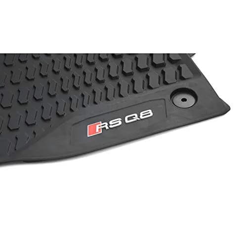 Audi 4M8061221B041 Rubber Floor Mats Front 2 x Rubber Mats All Weather Mats Black with RSQ8 Lettering | Vehicle-Specific Fit thumbnail 2