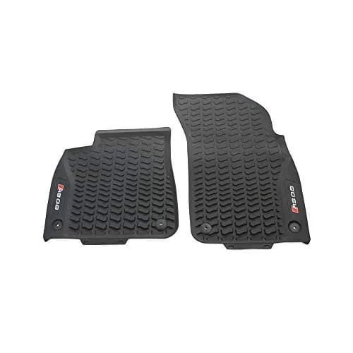 Audi 4M8061221B041 Rubber Floor Mats Front 2 x Rubber Mats All Weather Mats Black with RSQ8 Lettering | Vehicle-Specific Fit thumbnail 3
