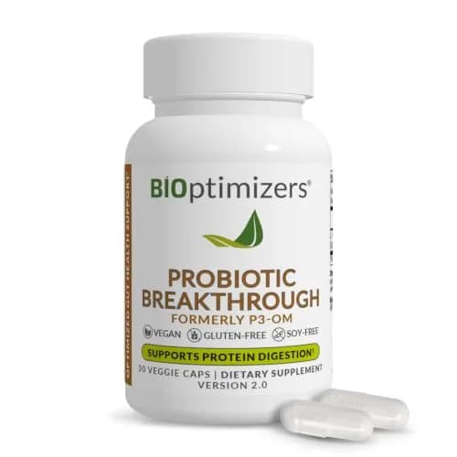 BIOptimizers Probiotic Breakthrough 30 Capsules | Gut & Digestive Support for Adults thumbnail 1