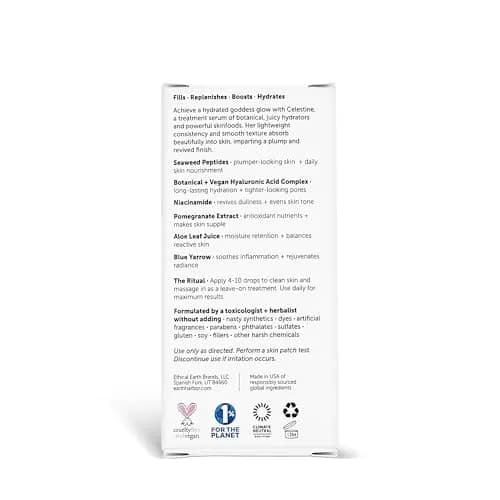 Earth Harbor Celestine Hydra-Peptide Firming Serum 1 Fl Oz | Hydrates & Revives Skin thumbnail 6
