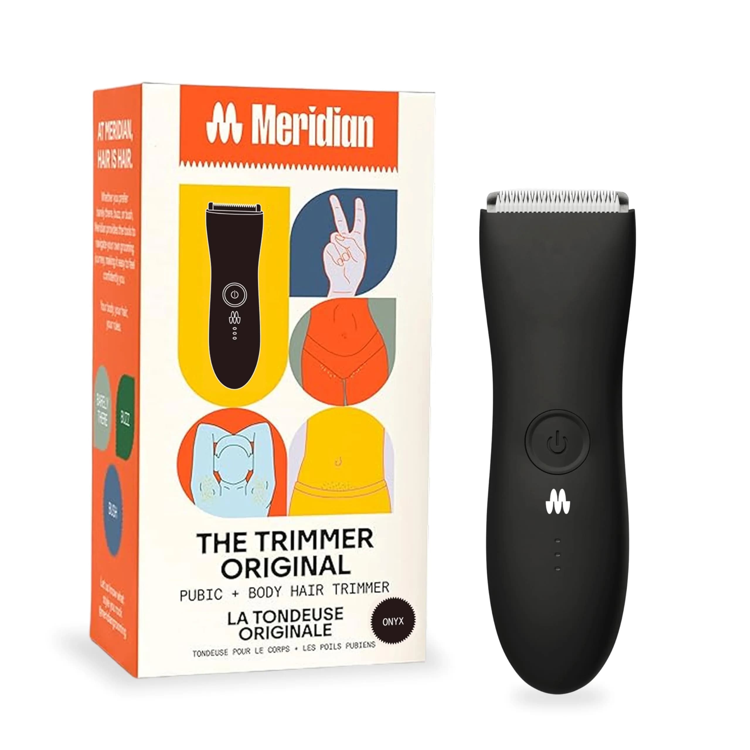 MERIDIAN The Trimmer Original Body Hair Trimmer for Men | 0.5-12mm Cutting Length, Rechargeable - main product image