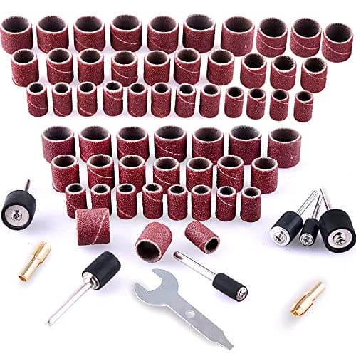 AUSTOR 531 Pcs Sanding Drum Set with Mandrels & Chucks | Aluminum Oxide Grit 80-600 thumbnail 2