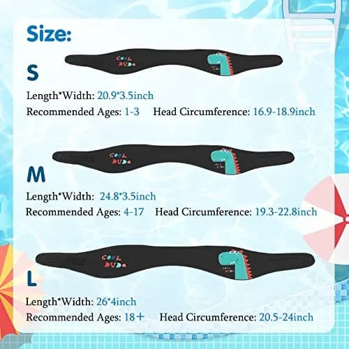HeySplash Kids Swim Headband, Neoprene Ear Protection Band Keep Water Out for 4-9 Years thumbnail 6