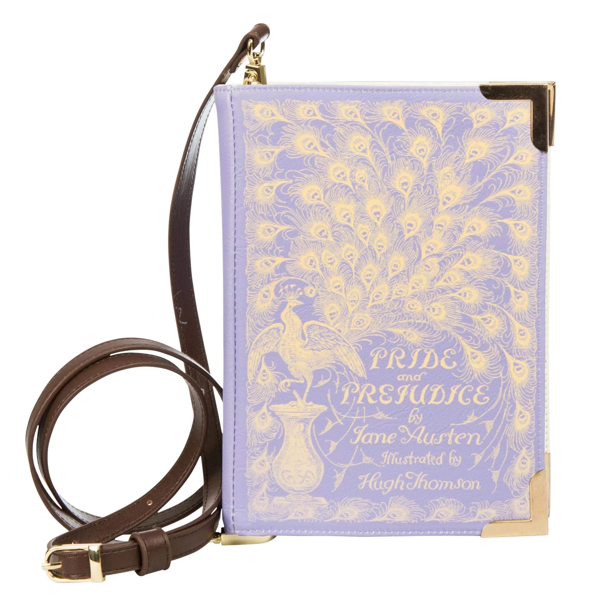 Well Read Crossbody Purse for Book Lovers, Purple, Small | Pride and Prejudice Book Cover — Pride and Prejudice Purple