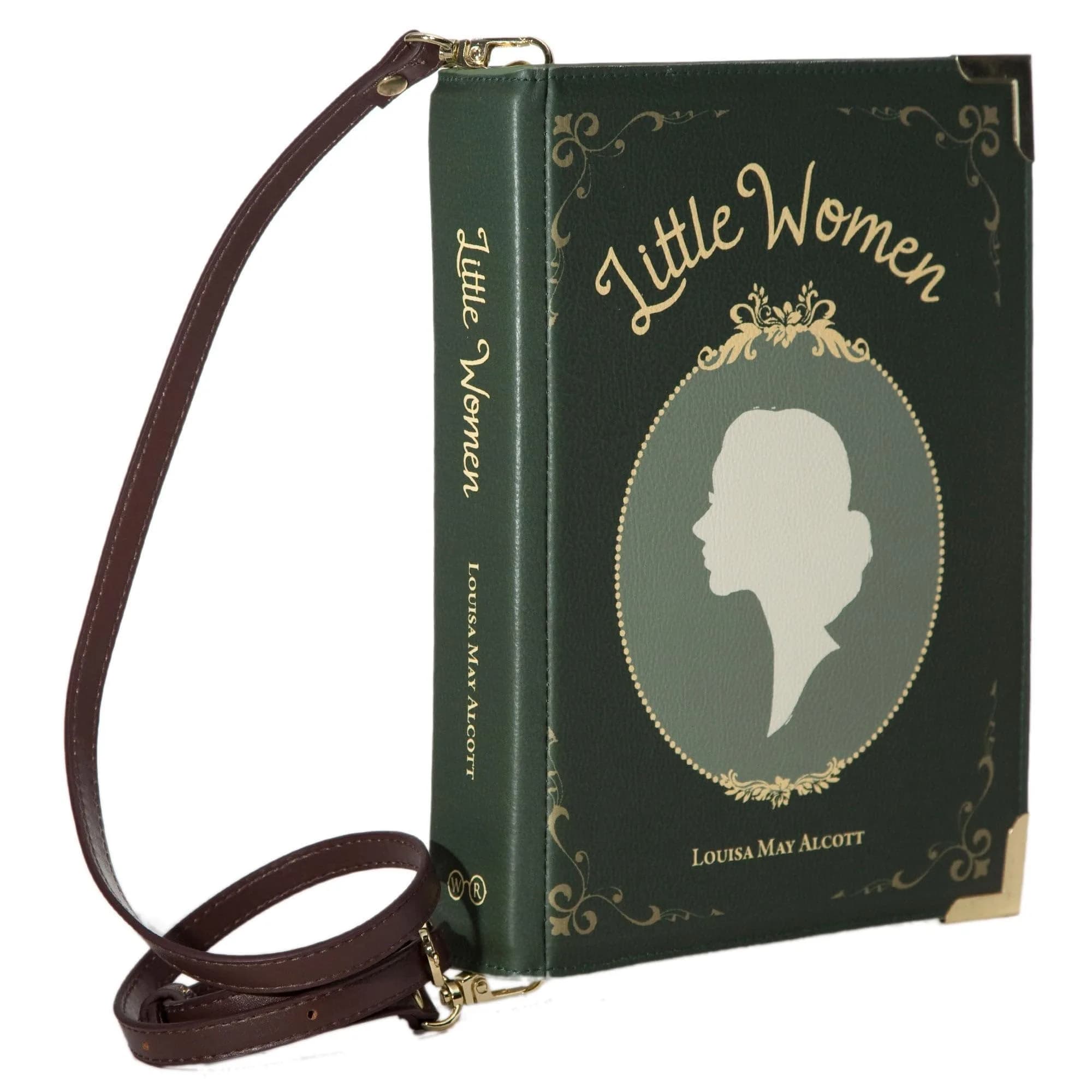 Well Read Crossbody Purse for Book Lovers - Vegan Leather, Large | Inspired by Little Women — Little Women Green