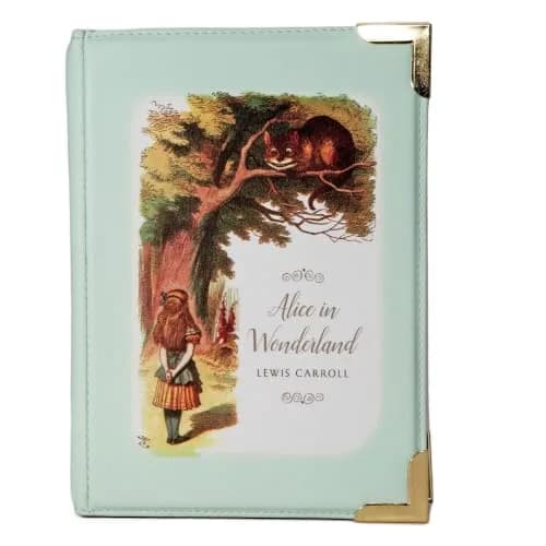 Well Read Alice in Wonderland Large Book Themed Purse for Literary Lovers – Handbag & Crossbody Bag, Faux Leather, 25x19x5cm thumbnail 4