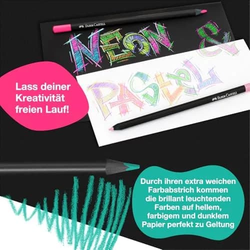 Faber-Castell Black Edition Colored Pencils, Classic (12 Count) | FSC Certified Wood thumbnail 6