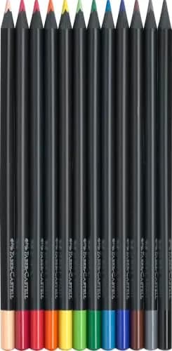Faber-Castell Black Edition Colored Pencils, Classic (12 Count) | FSC Certified Wood thumbnail 2