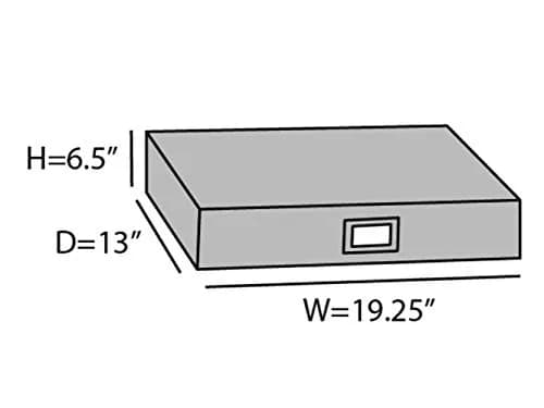 Covermates Keepsakes Storage Box 19.25W x 13D x 6.5H | Padded, Dust-Free, ID Window thumbnail 3