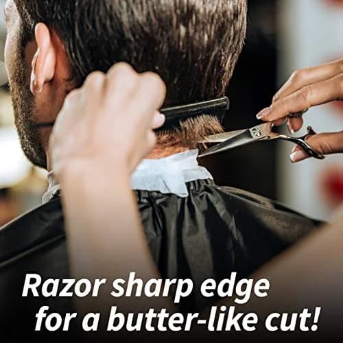 JW Shears CRX Professional Hair Cutting & Thinning Shear Set with Comb - Razor Edge Series | Japanese Steel, Ergonomic Design thumbnail 7