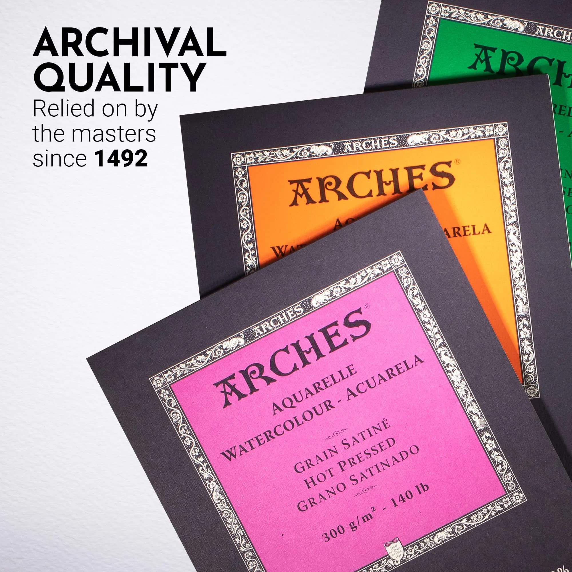 Arches Watercolor Pad, Cold Press, 25cm x 38cm (9x12 inches), 12 Sheets | Professional Art Paper for Watercolor Gouache Ink Acrylic - view 5