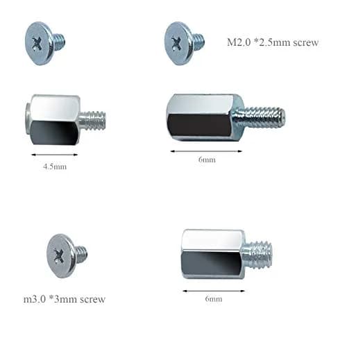 SGTKJSJS M.2 NVMe SSD Screws Kit for Laptops & Motherboards (18-Piece Set with Screwdriver) thumbnail 2