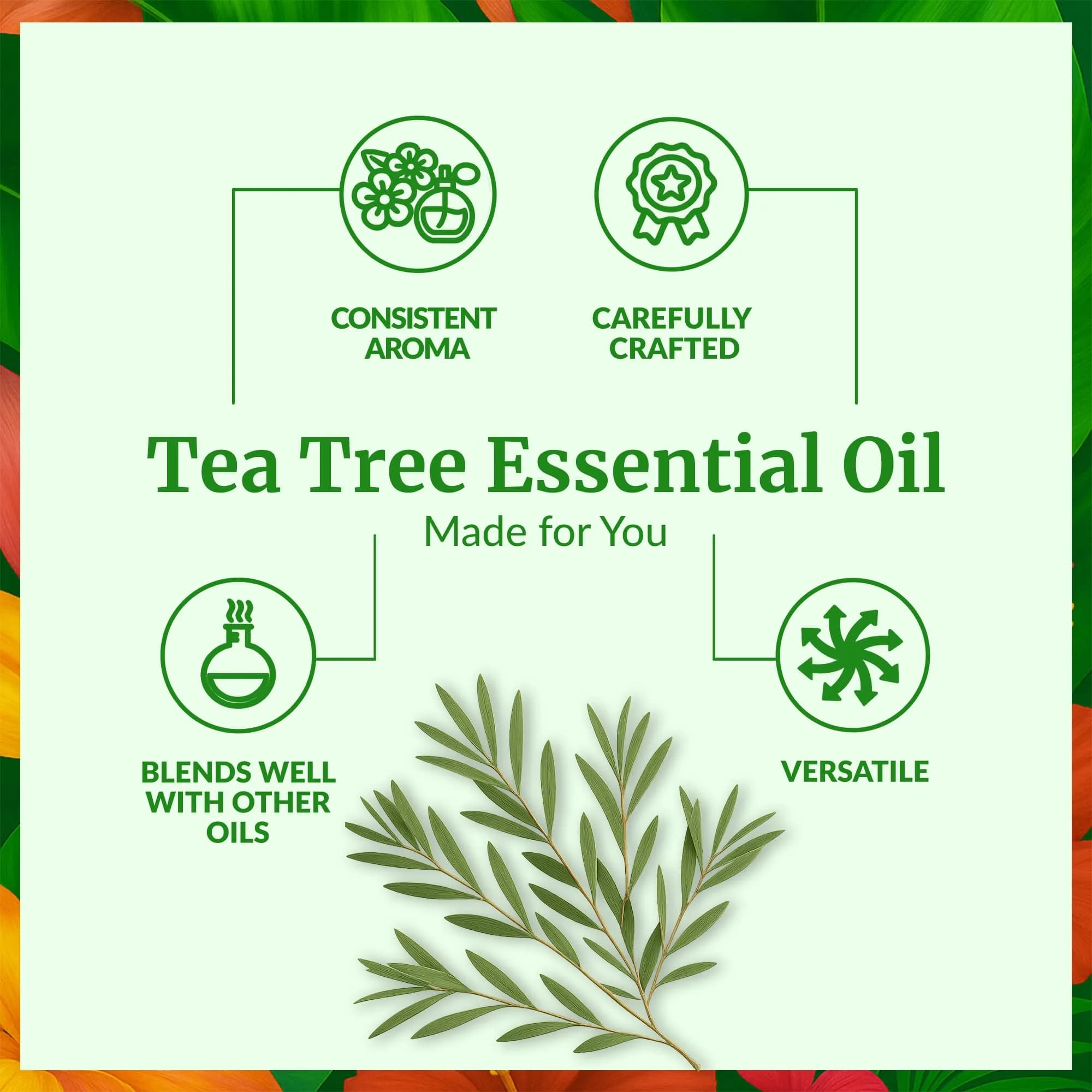 SVA Organics Organic Tea Tree Essential Oil, 4 Fl Oz (118 mL) - Pure & Natural Steam Distilled - view 3