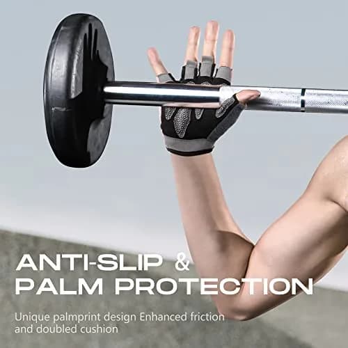 LIFECT Essential Breathable Workout Gloves, Pink, Large | Extra Grip & Adjustable Fit for Powerlifting & Gym thumbnail 5