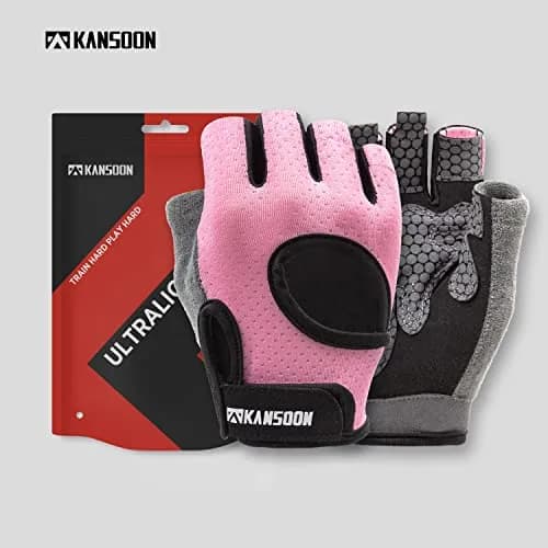 LIFECT Essential Breathable Workout Gloves, Pink, Large | Extra Grip & Adjustable Fit for Powerlifting & Gym thumbnail 7