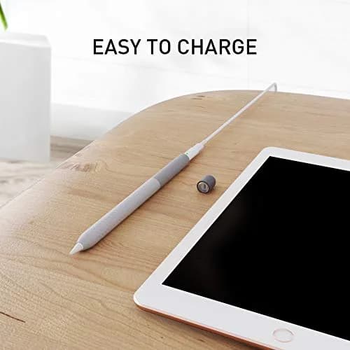 Delidigi Gradient Color Case for Apple Pencil 1st Gen | Anti-Slip Silicone Sleeve in Grey (0.01kg) thumbnail 6