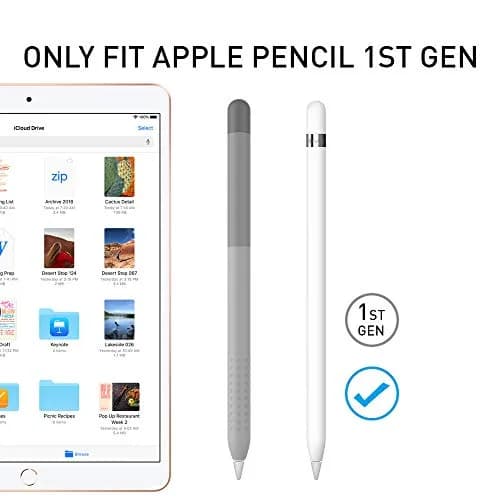 Delidigi Gradient Color Case for Apple Pencil 1st Gen | Anti-Slip Silicone Sleeve in Grey (0.01kg) thumbnail 3