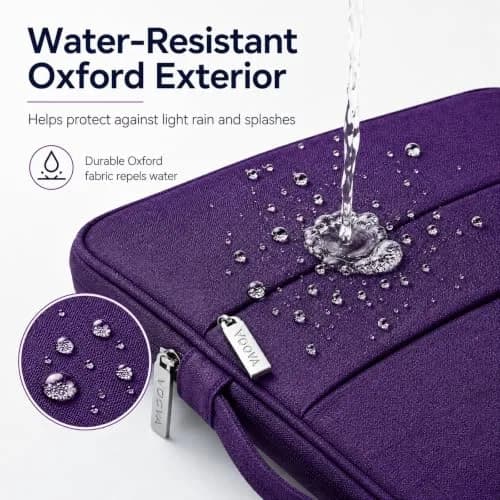 Voova 13.3-13 Inch Laptop Sleeve | Water-Resistant, Slim & Stylish Purple thumbnail 5