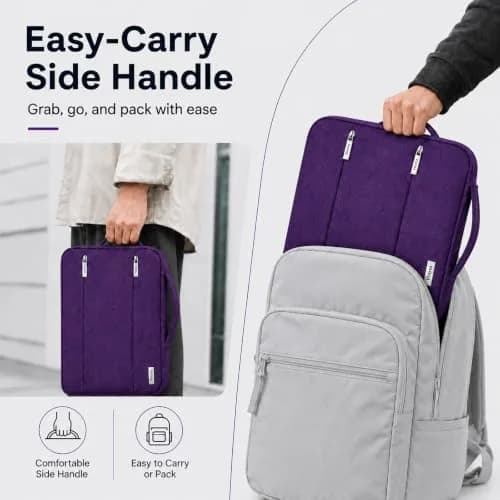Voova 13.3-13 Inch Laptop Sleeve | Water-Resistant, Slim & Stylish Purple thumbnail 6