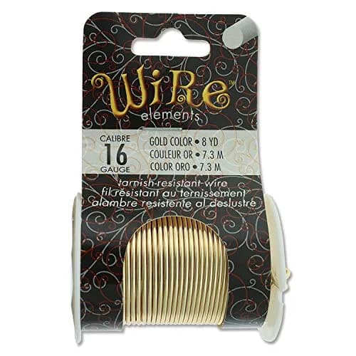The Beadsmith 16 Gauge Copper Jewelry Wire Gold 8 Yd (7.32 m) | Tarnish-Resistant for Crafts thumbnail 7