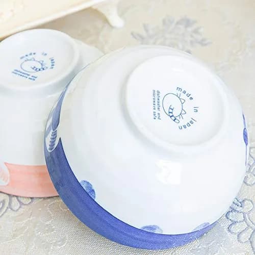 JapanBargain Set of 2 Japanese Large Porcelain Bowls 6.25-inch | Handcrafted Soup & Rice Bowls thumbnail 5
