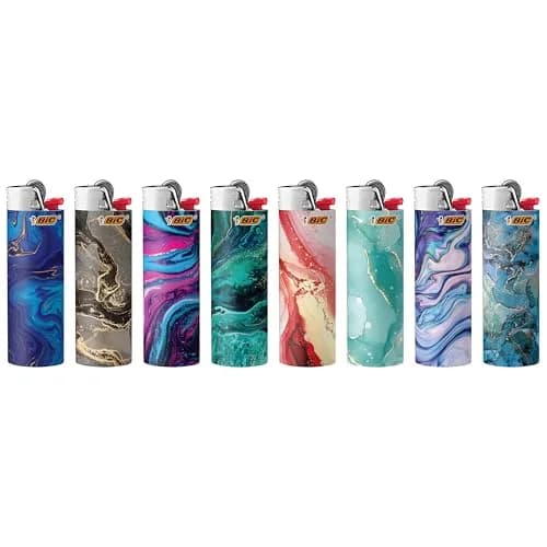 BIC Maxi Pocket Lighter Special Edition Marble Collection 8 Pack | Unique Marble Designs, Reliable & Stylish thumbnail 4