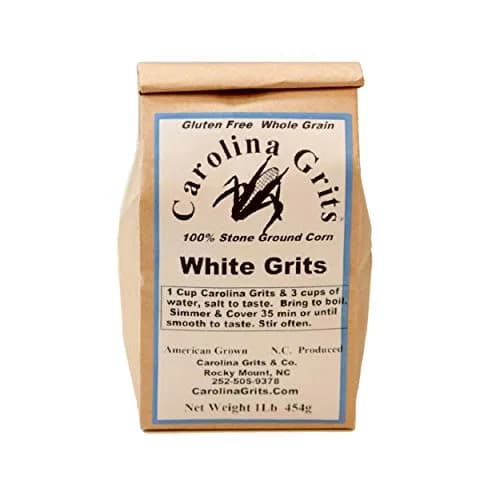 CAROLINA GRITS White Whole Grain Grits 16oz | Gluten Free, Non-GMO, Stone Ground thumbnail 1