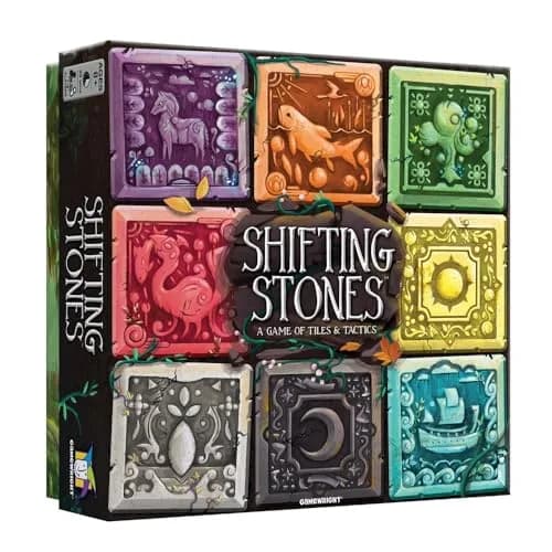 Gamewright Shifting Stones – Family Strategy Game of Tiles, Cards, and Tactics, 8+ | Visual Decision-Making Family Board Game thumbnail 1