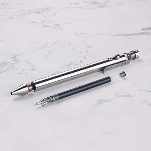 SMOOTHERPRO Stainless Steel Bolt Action Pen with Pilot G2 Refill | Heavy Duty EDC Writing Tool thumbnail 4