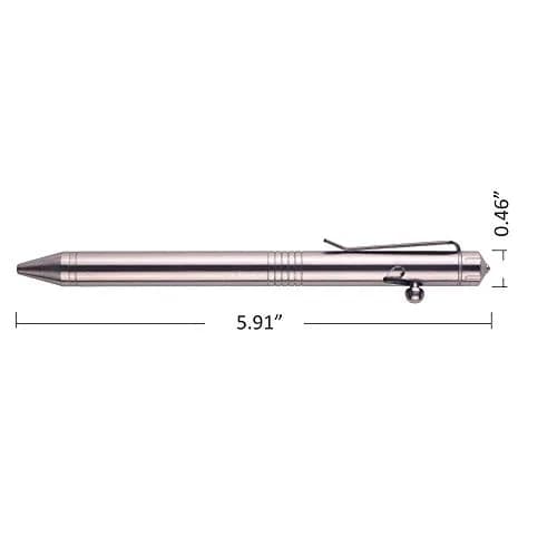 SMOOTHERPRO Stainless Steel Bolt Action Pen with Pilot G2 Refill | Heavy Duty EDC Writing Tool thumbnail 5