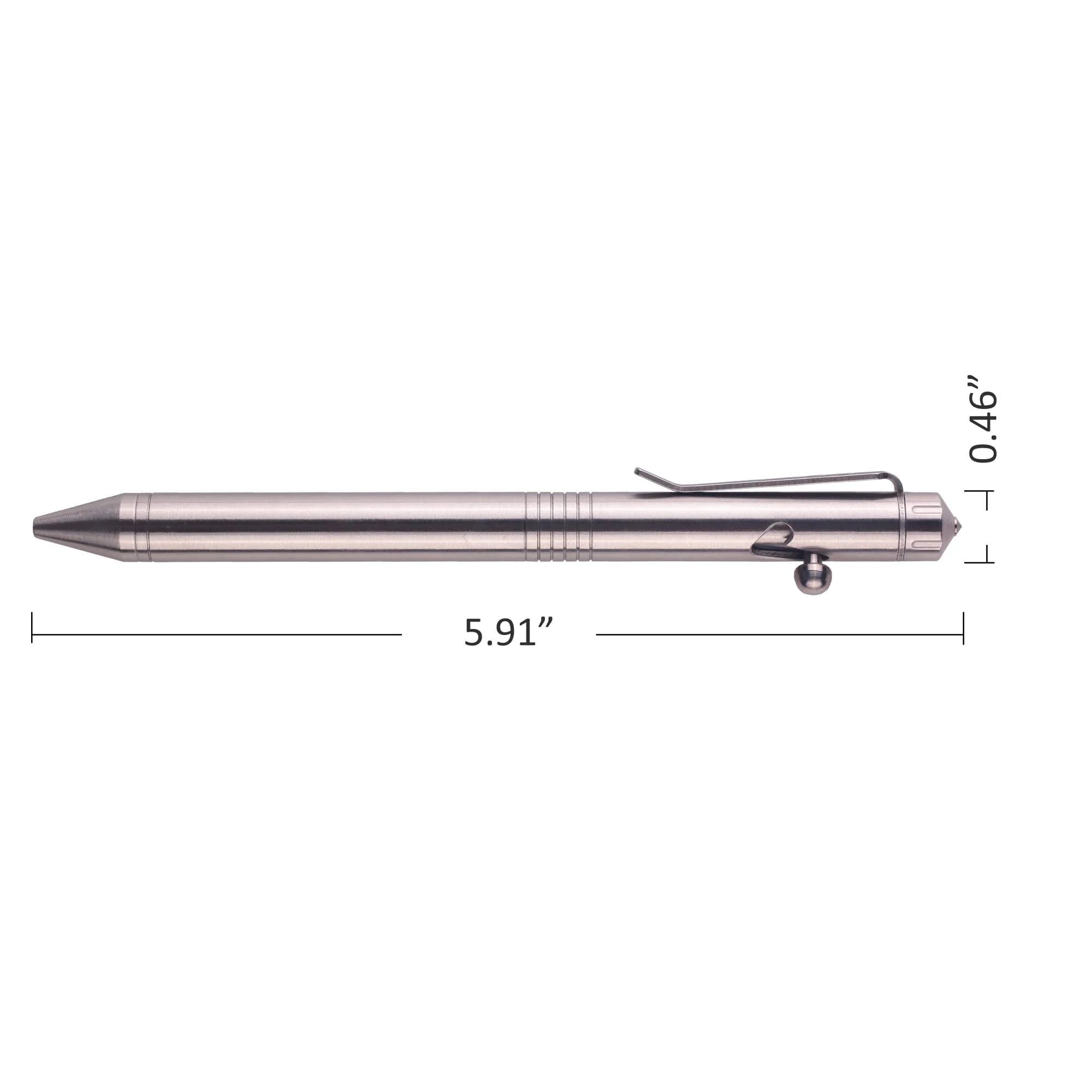 SMOOTHERPRO Stainless Steel Bolt Action Pen with Pilot G2 Refill | Heavy Duty EDC Writing Tool - view 5
