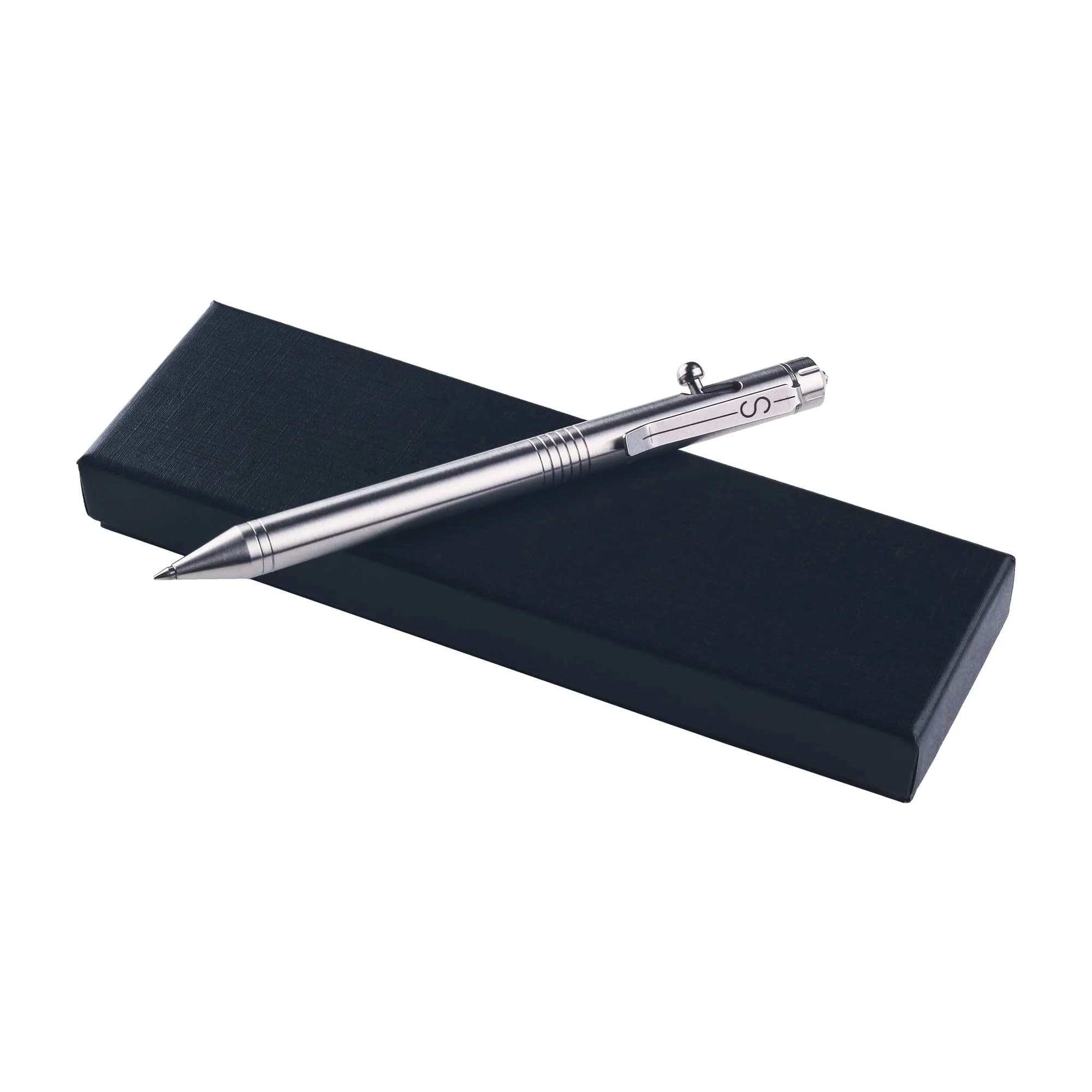 SMOOTHERPRO Stainless Steel Bolt Action Pen with Pilot G2 Refill | Heavy Duty EDC Writing Tool - view 7
