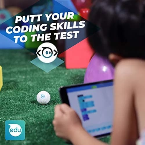 Sphero Mini Golf (White) - Coding Robot Ball - Educational Coding & Gaming for Kids & Teens - Bluetooth Connectivity - Interactive & Fun Learning for Ages 8+ thumbnail 4