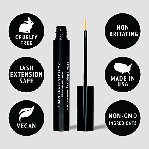 Simply Naked Beauty Lash Growth Serum & Brow Enhancer 5 ml | Natural Peptides for Fuller, Longer Lashes & Brows thumbnail 5