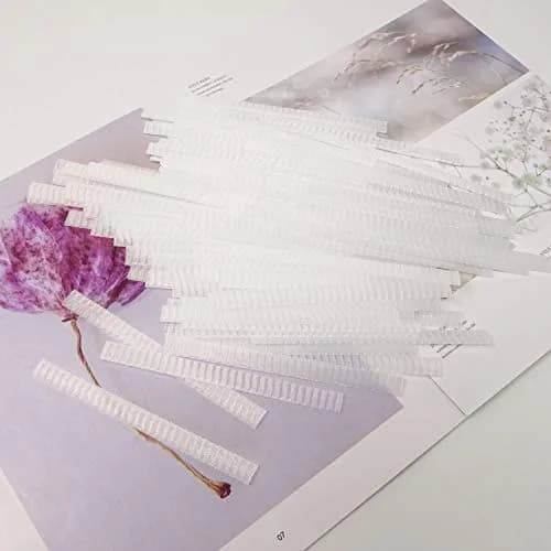 Honbay White 100PCS Makeup Brush Protector Mesh Covers | Expandable & Reusable thumbnail 7