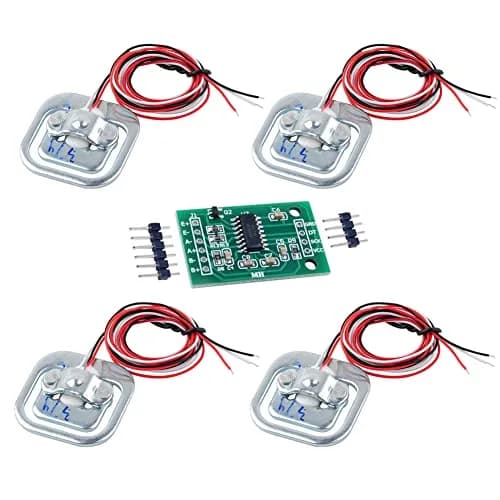 DIYmalls Load Cell 50kg Half Bridge Strain Gauge Weight Sensor HX711 Module | 4pcs Load Cell 50kg + 1pcs HX711 Module thumbnail 1
