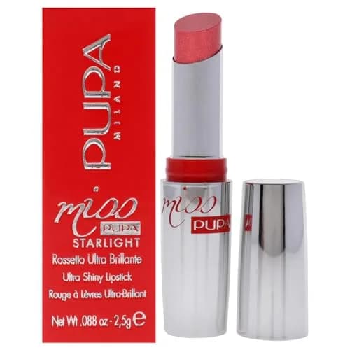 Pupa Milano Miss Pupa Starlight Lipstick 0.88 oz | Ultra-Shiny, Micro Pearl Radiance, Semi-Transparent, Glossy Finish thumbnail 1